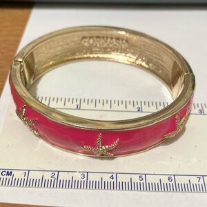 Fornash Pink and Gold Starfish Women's Clamper Bracelet